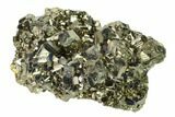 Gleaming Pyrite Crystal Cluster - Peru #138132-1